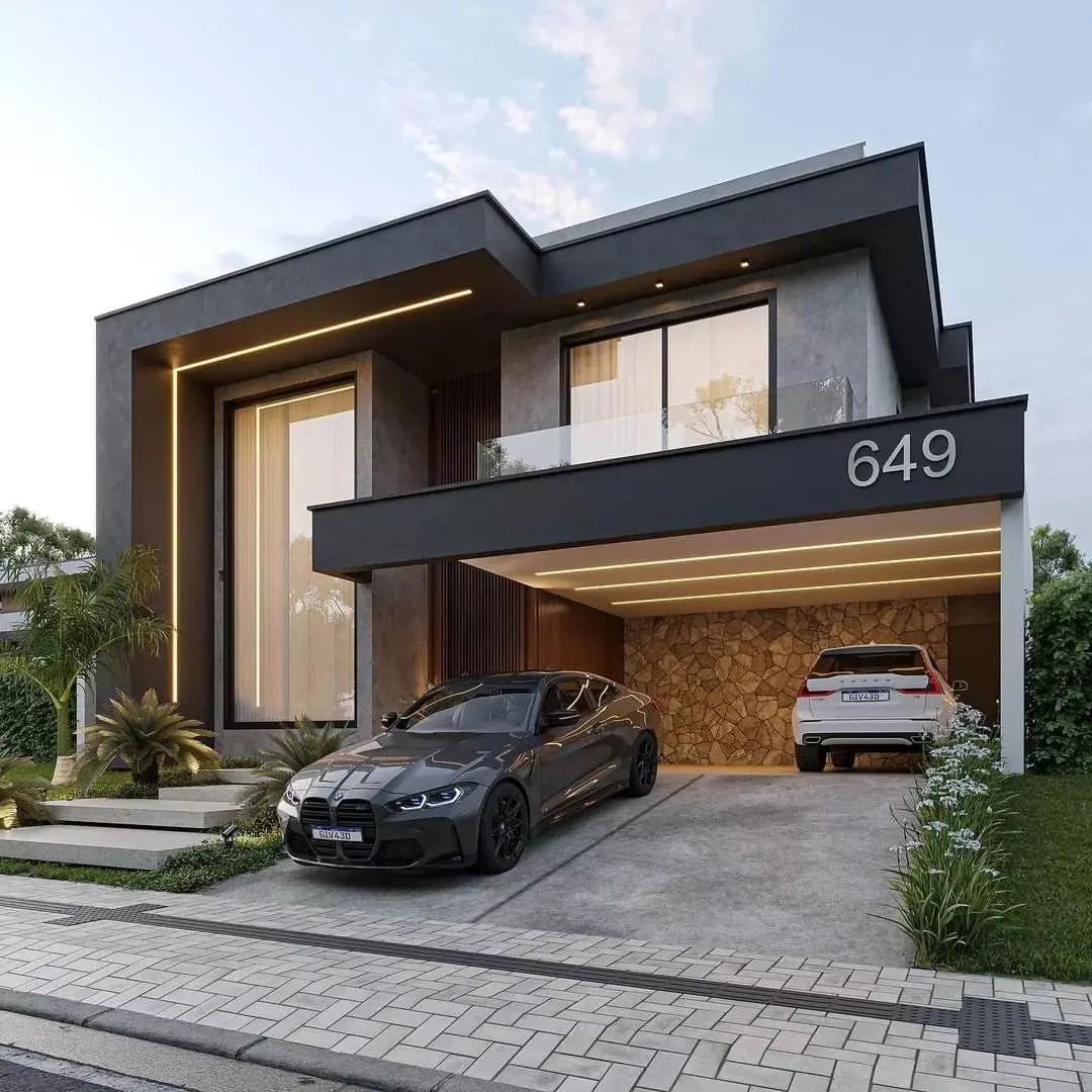 Architectural design concept for house elevation and planning – smart layout planning